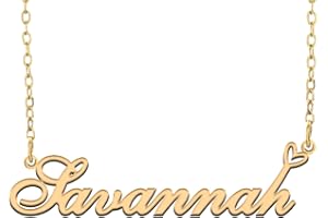 RONKAHSHOW Custom Name Necklace Customized Personalized Pendant Name Necklace with Heart Name Necklace for Women Best Gift for Girl Birthday Mother’day Christmas wedding