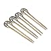 3 Pcs/Set U-fat Plug Hair Fork Hair Clips Stick Pin Hair Accessories for Girls Womens,Golden,Silver,Bronze by Team-Management
