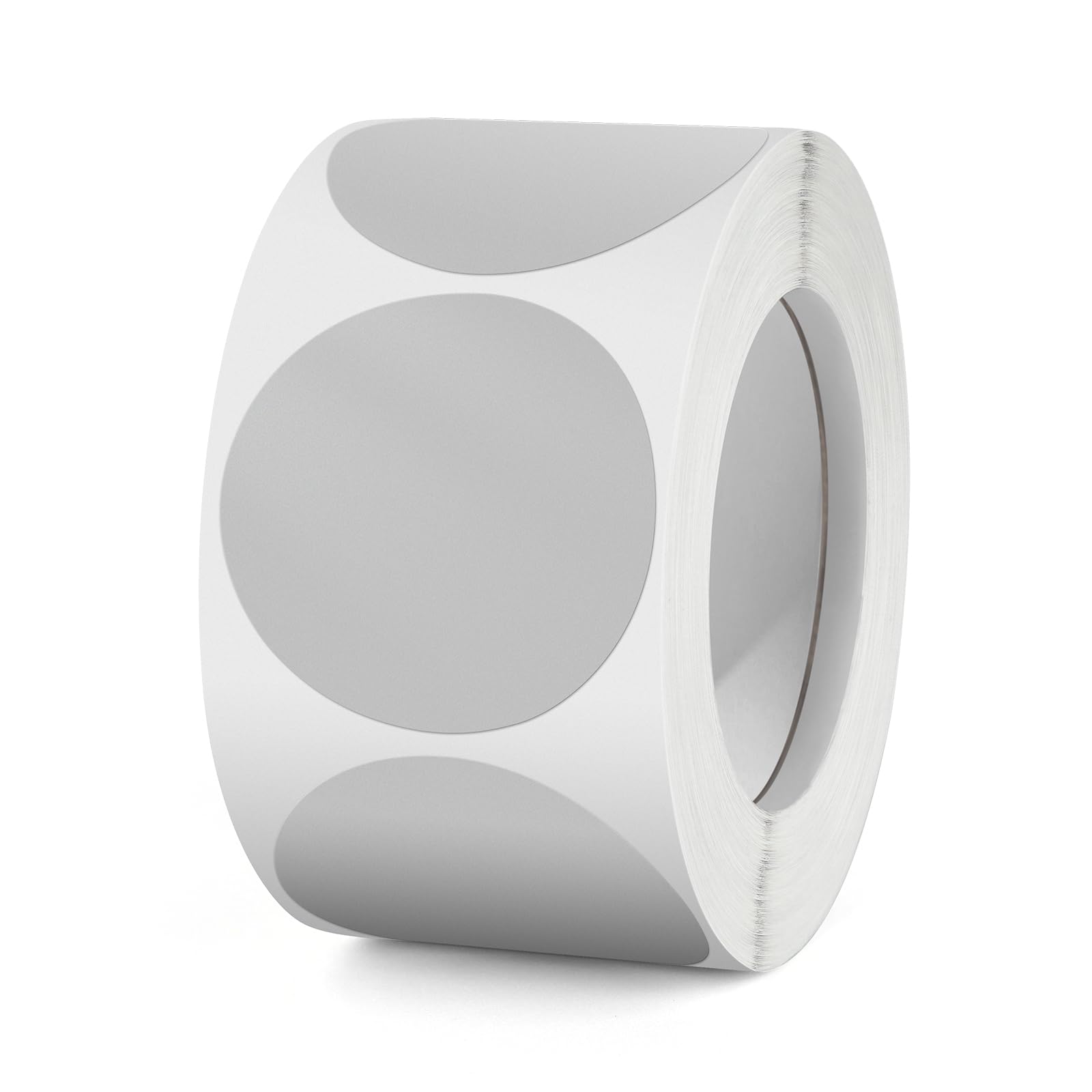 Round Stickers Grey 38 mm Circle Labels Colour Coding Dot Vinyl Floor Sticker Waterproof Removable Roll of 500