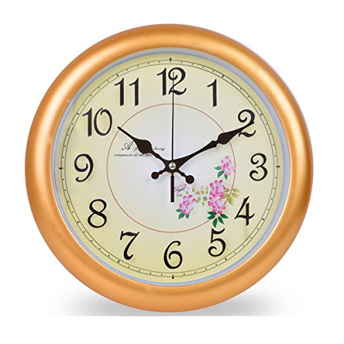 Silent kitchen wall clock foxtop large decorative non-t…
