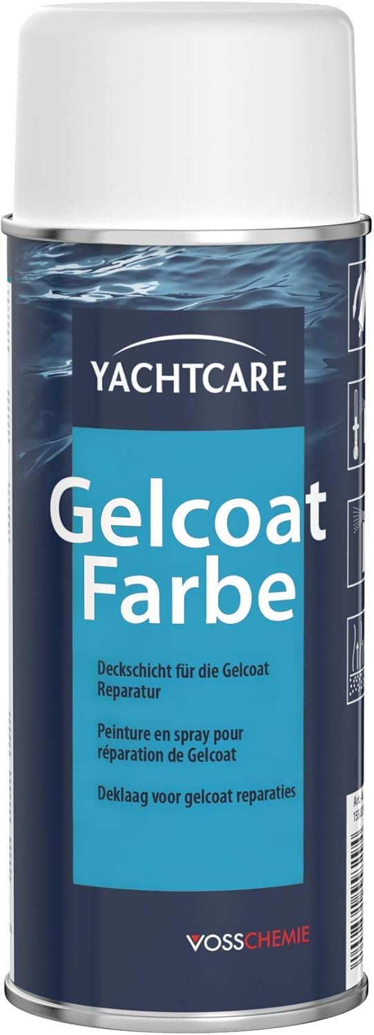 Yachtcare Gelcoat paint 400 ml RAL 9001 – glossy final seal for spraying gel coat and fibreglass