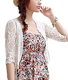 Women's Short Thin Small Sun Lace Shirt Size XL Apricot