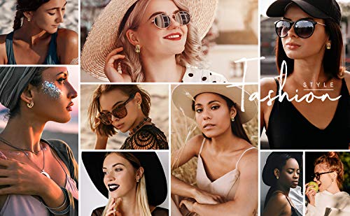 SWEETV 925 Sterling Silver Hoop Earrings for Women Chunky Triple Hoop Earrings Hypoallergenic Huggie Hoop Earrings