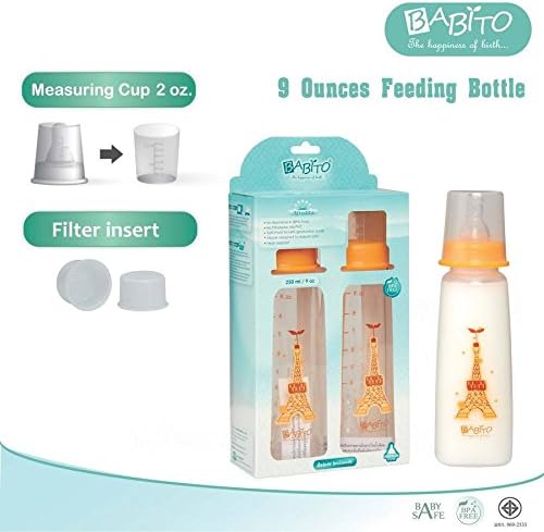 Baito BPA-Free Bottles 9oz size version Afrodita (pack of two bottles).