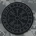 Vegvisir Viking Compass PVC Patch Compatible with Velcro - Norse Morale Tactical Patches for Backpacks, Vest (Subdued)