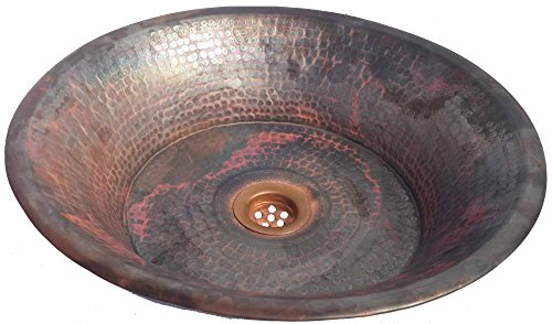 Egypt gift shops Round Textured Matte Copper Bath Bathroom Sink Remodel House Construction Repair