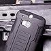 M8 Case, [Victorlan] HTC One M8 Robot Case, Future Armor Premium Belt Clip Holster Kickstand Rugged Hybrid Protective Cover Case For HTC One M8 Black Color
