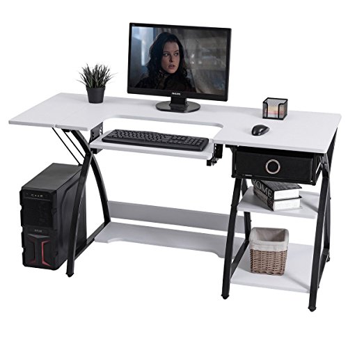 image for Costway Home Indoor Adjustable Sewing Craft Table Sewing Machine Sturd