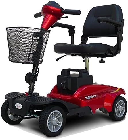 EV Rider - Mini Rider Compact Scooter - 4-Wheel - Metallic Red