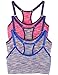 3 Pack Kalon Nylon Spandex Removable Pads Racerback Sports Bra