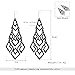 D EXCEED Women's Chandelier Drop Earrings Gift Wrapped Fashion Gold Cutout Tiered Dangle Drop Earrings