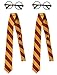 Wizard Glasses and Tie Costume Accessory Set for Halloween and Cosplay (4 Pieces)