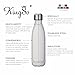 KINGSO 17oz Double Wall Vacuum Cool Insulation Stainless Steel Water Bottle Leak- proof and No Sweating Perfect for Summer Outdoor Sports Camping Hiking Cycling White