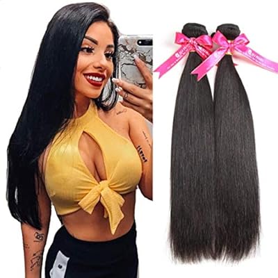 Amazon Com Alipearl Hair Two Bundles Straight Hair Weave 2pcs