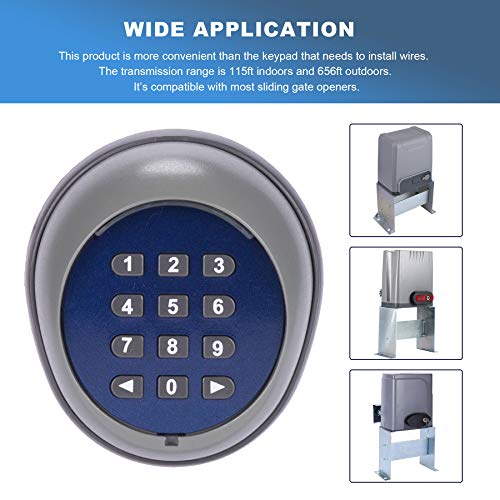 COZ Security Wireless Automatic Code Entry Gate Keypad Remote Operator Panel Control for