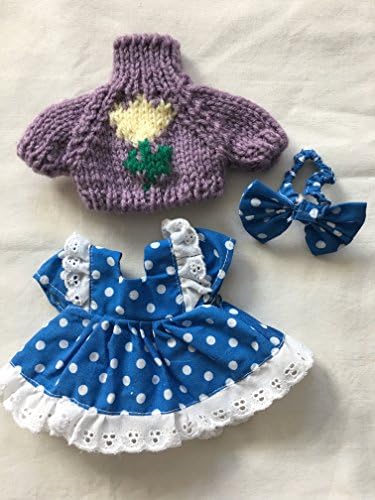 Teddy Bear/doll Sweater Clothes Outfits Dress Small Size- 2 Pieces Set