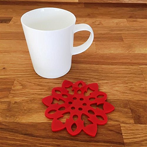 Super Cool Creations Coasters - Snowflake Shaped - Red - 8 Set