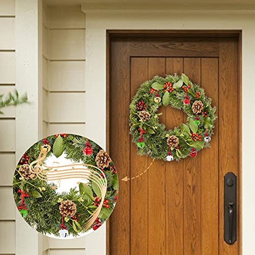 MCPINKY Christmas Bells, 30PCS Craft Bells Jingle Bells with Holly Leaves Berries for Gift Wrapping Christmas Tree Decor