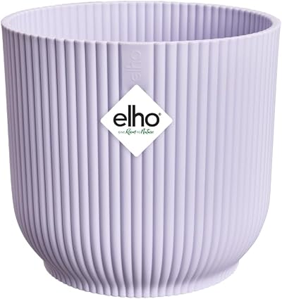 elho Vibes Fold Round Mini Pot 11.1 x 10.5 cm Purple Lilac 100% Recycled