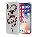iPhone X Red Snake Case: Luxury Transparent Durable Designer Womens Protective TPU Cover / Bumper / Skin / Cushion with Vivid Print Technology (fits 5.8