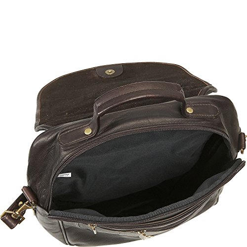 david king leather expandable vertical portfolio backpack & Co. Small Messenger Bag, Black, One Size Wide adjustable strap David King Extra Large Duffel
