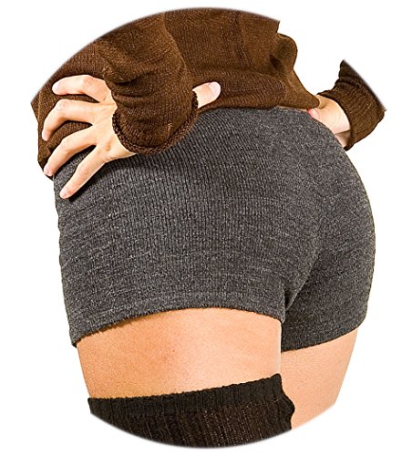 Light Grey Large Sexy Low Rise Yoga &amp; Dance Shorts Stretch Knit KD dance New York Made In USA