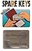 Plastic Insert for Spare Keys for Wallets and Purse and Hand Bags Credit Card Size