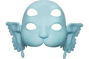 Yipintang Mel 3D Portals Mask for Adults Cry Baby Doll or Anime Mask for Fans, Snap-on Installation with Elastic Headband (Mist Blue)