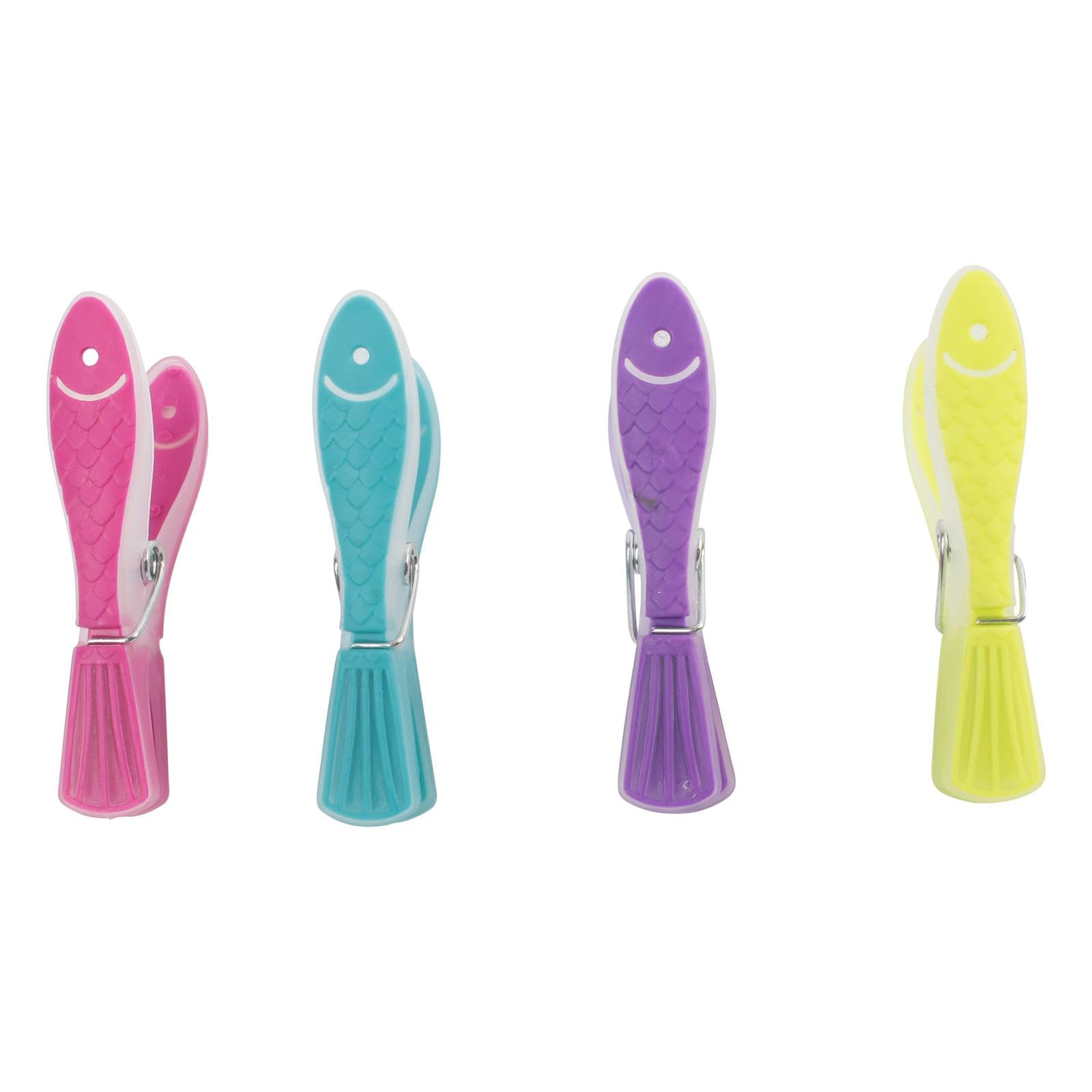 Je cherche une idée me2275 – Juego de 18 Pinzas de la Ropa Peces plástico 4 x 1.60 x 8.60 cm, Multicolor,CMME2275