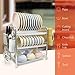 HanYun Dish Drying Rack 3-Tier Chrome Plating Dish Rack Stainless Steel Kitchen Dish Drainer Rack Organizer Tool-Free Installation with Utensil Holder/Drain Board/Bracket 3 Layers…