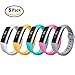 Fitbit Alta Bands,Greeninsync Fitbit Alta Accessory Replacement Band Small for Fitbit Alta Wristbands Available in 18 Colors with Metal Clasp and Ultrathin Fastener (5pack)