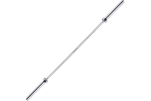 Fitvids 2 Inch Olympic Barbell Bar for Powerlifting & Weightlifting, 700 Pound Capacity, Multiple Sizes