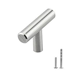 Modket 1 Pack Solid Brushed Nickel T Bar Handle