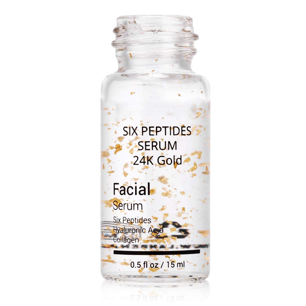 six peptides serum 24k gold