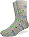 Good Luck Sock Men's Dachshund Wiener Dog Socks, Gray, Adult, Shoe Size 7-12