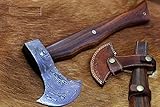 Damascus Steel Timmerbila Axe, 14.5 Inches Long