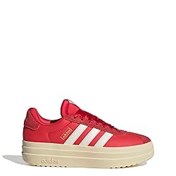 adidas Women's VL Court Bold Sneaker, Pure Ruby/Off