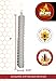 Ner Mitzvah Honeycomb Beeswax Chanukah Candles - Standard Size Candle Fits Most Menorahs - Premium Quality Pure Bees Wax - Blue and White - 45 Count for All 8 Nights of Hanukkah