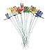 Hdecor Dragonfly Garden Ornaments & Patio Decor Butterfly Party Supplies for Garden Yard Planter Colorful Whimsical Dragonfly Stakes (20pcs wiht a gift)