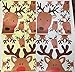 Reindeer Window Decals Double Sided Christmas Window Clings Stickers Xmas Rudolph Decals for Glass Windows Christmas Wall Decal Cartoon Deer Decal Car Sticker Xmas Party Supplies Indoor Home Decor