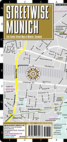 Streetwise Munich Map - Laminated City Center Street Map of Munich, Germany (Michelin Streetwise Maps) by Michelin