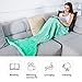 LANGRIA Soft Flannel Mermaid Tail Blanket for Adults Full-Body, All Season Snuggle Sleeping Warm Fishtail Throw Blanket for Bed Sofa Couch (67