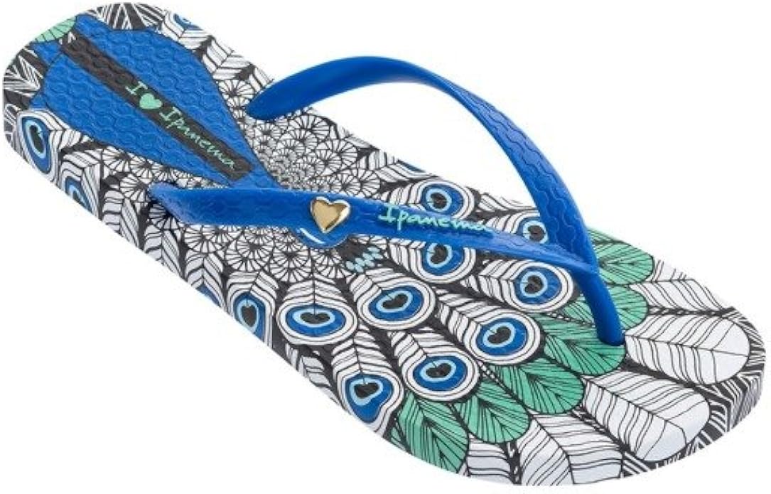 peacocks flip flops