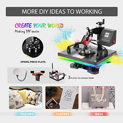 2 VIVOHOME+Clamshell+Printing+Machine+T+Shirt