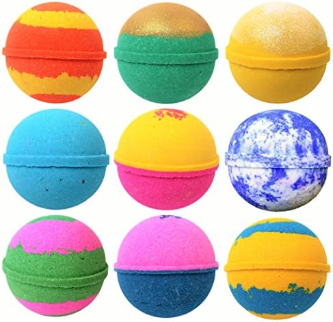 9 Premium Extra Large Bath Bombs By Bath Bomb Depot | Relaxing &amp; Revitalizing Spa Fizzy | Aromatic Bathtub | Unique Bathing Experience With Moisturizing Properties
