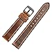 WOCCI 18mm 20mm 22mm 24mm Watch Band,Premium Saddle Style Vintage Leather Watch Strap