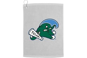 Sport Your Gear Tulane Green Wave Prime Logo Golf Bag Towel with Grommet White
