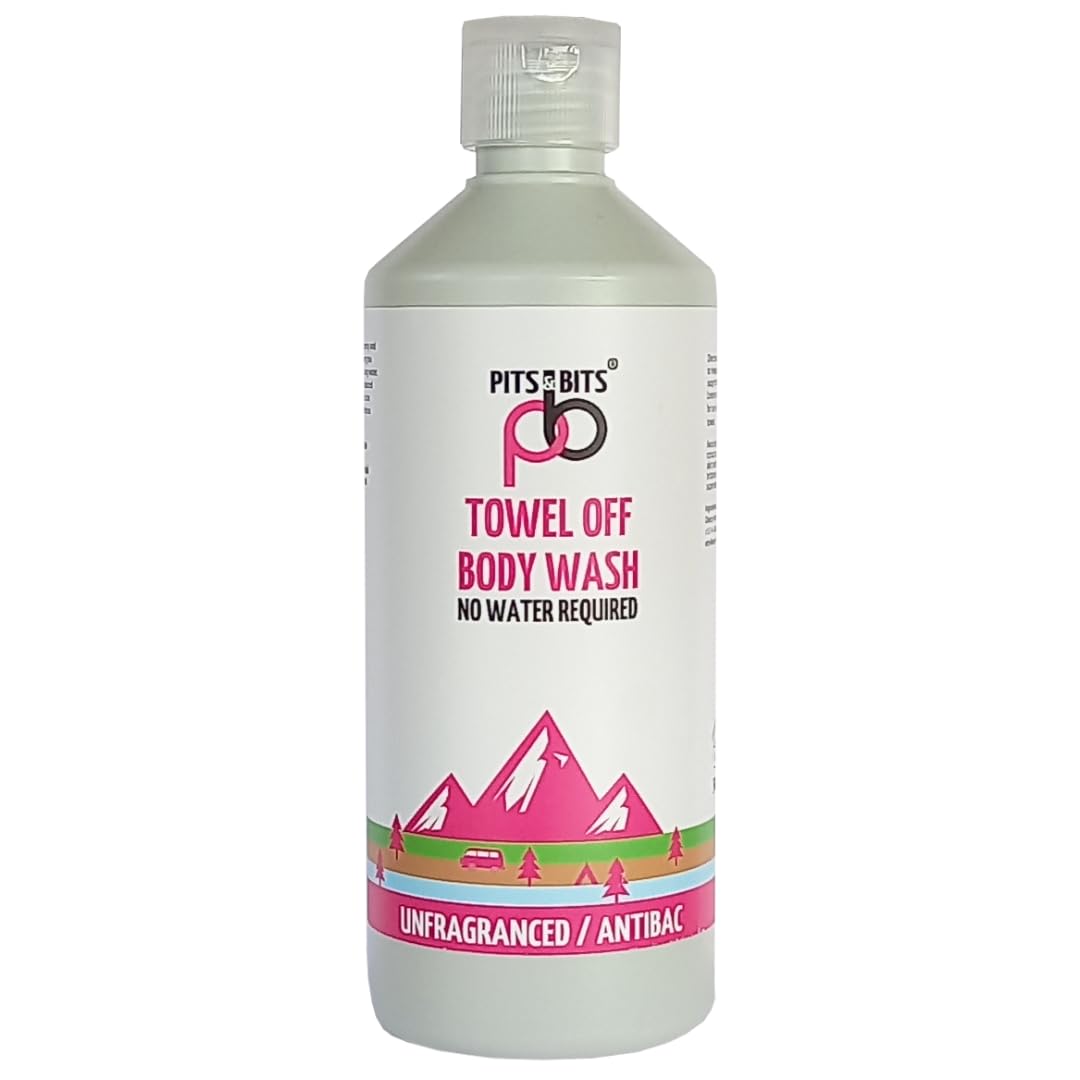 Pits And Bits Rinse Free Body Wash, Fragrance Free, No Additional Water Or Rinsing Required 500ml