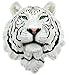 White Tiger Head Mount Wall Statue Bust