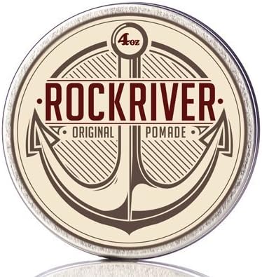 Men's Hair Pomade - Rockriver Original Light Hold Medium Shine Pomade for Men - Petroleum Free - Made with Natural Ingredients